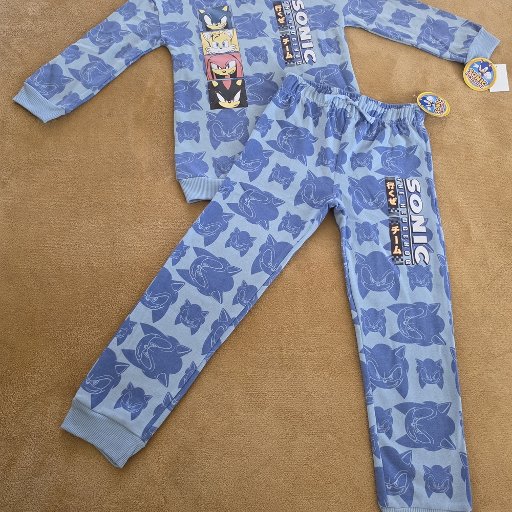 Sonic The Hedgehog Blue Kids Sweat Suit